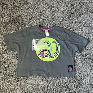 Marvel Loki Gray Graphic cropped T-Shirt